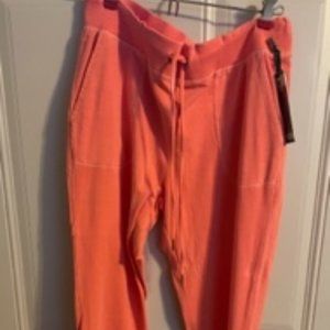 GreenTea Peach Capri Joggers w/Pockets Size:L